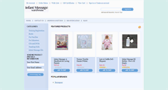 Desktop Screenshot of infantmassagewarehouse.com